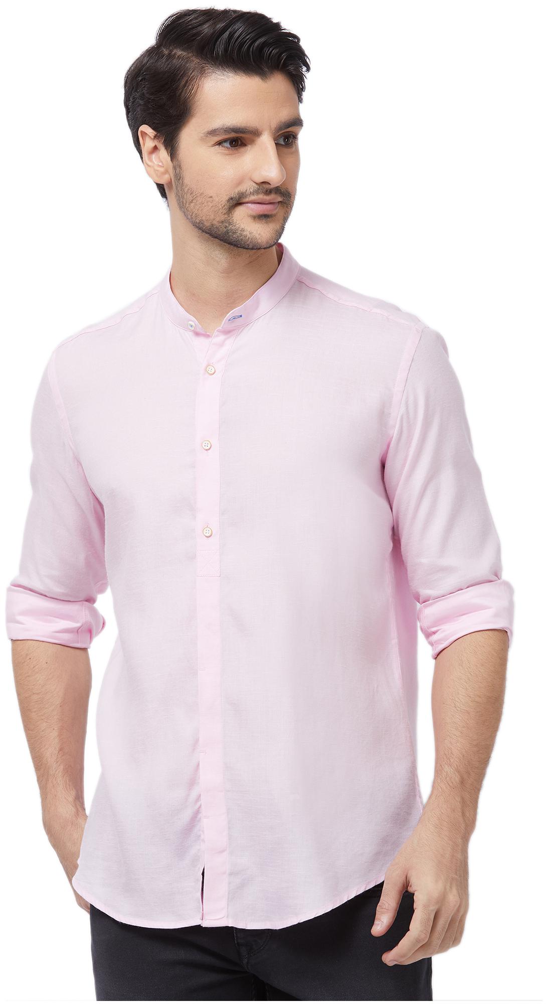 

Lawman Pg3 Men Pink Solid Slim Fit Casual Shirt
