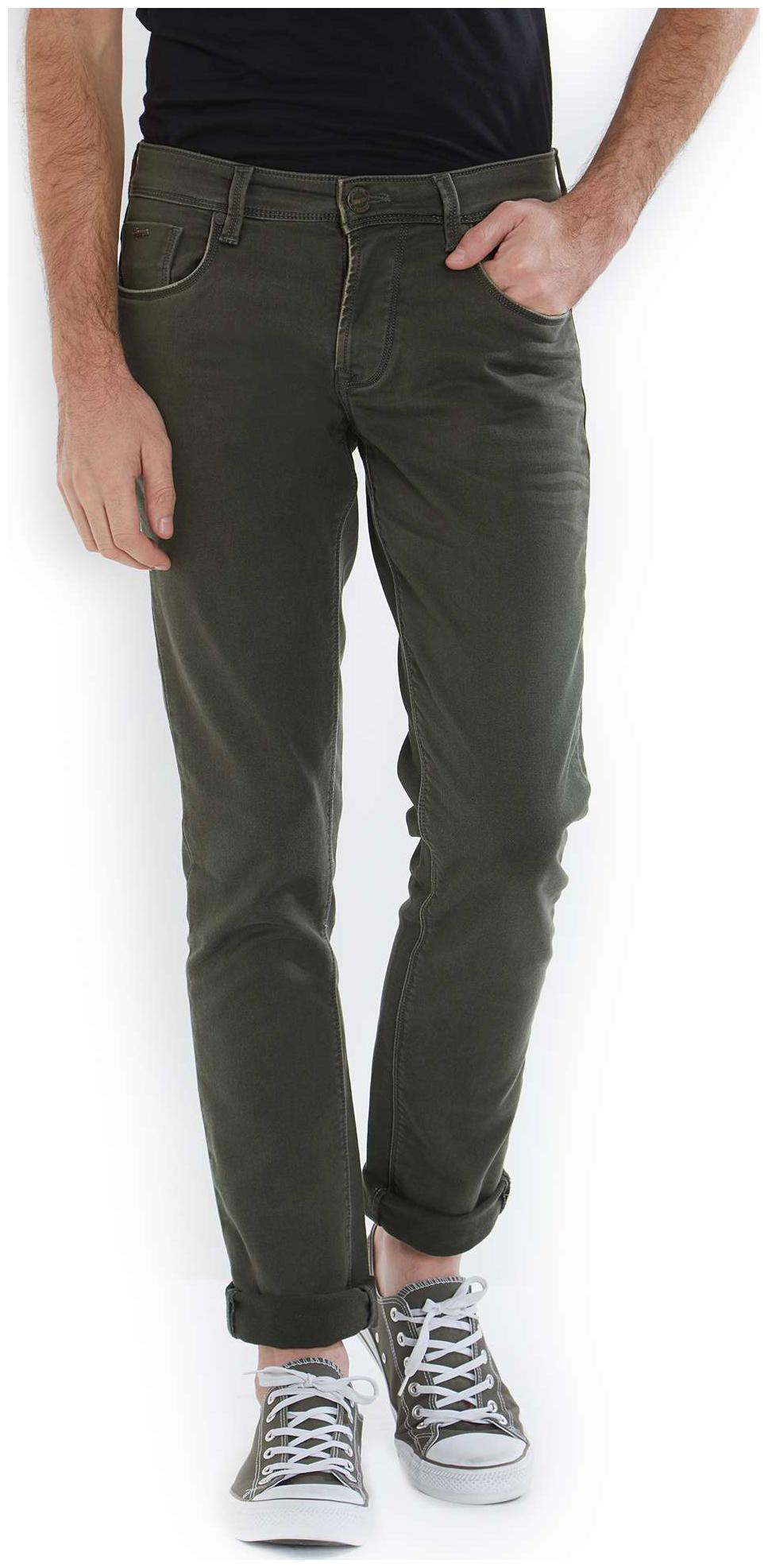 

Lawman Pg3 Men Green Slim Fit Jeans