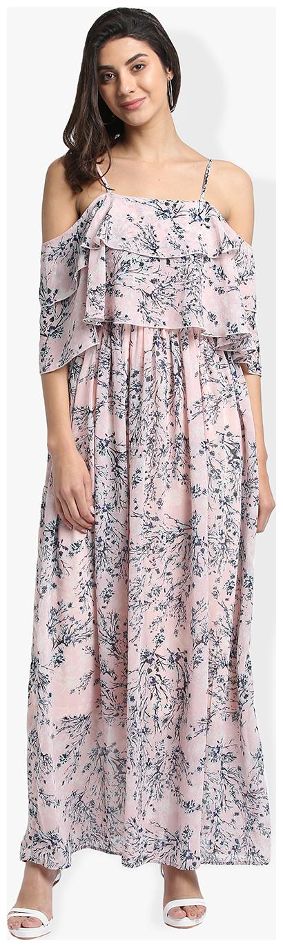 

Trend Arrest Pink Floral Fit flare dress