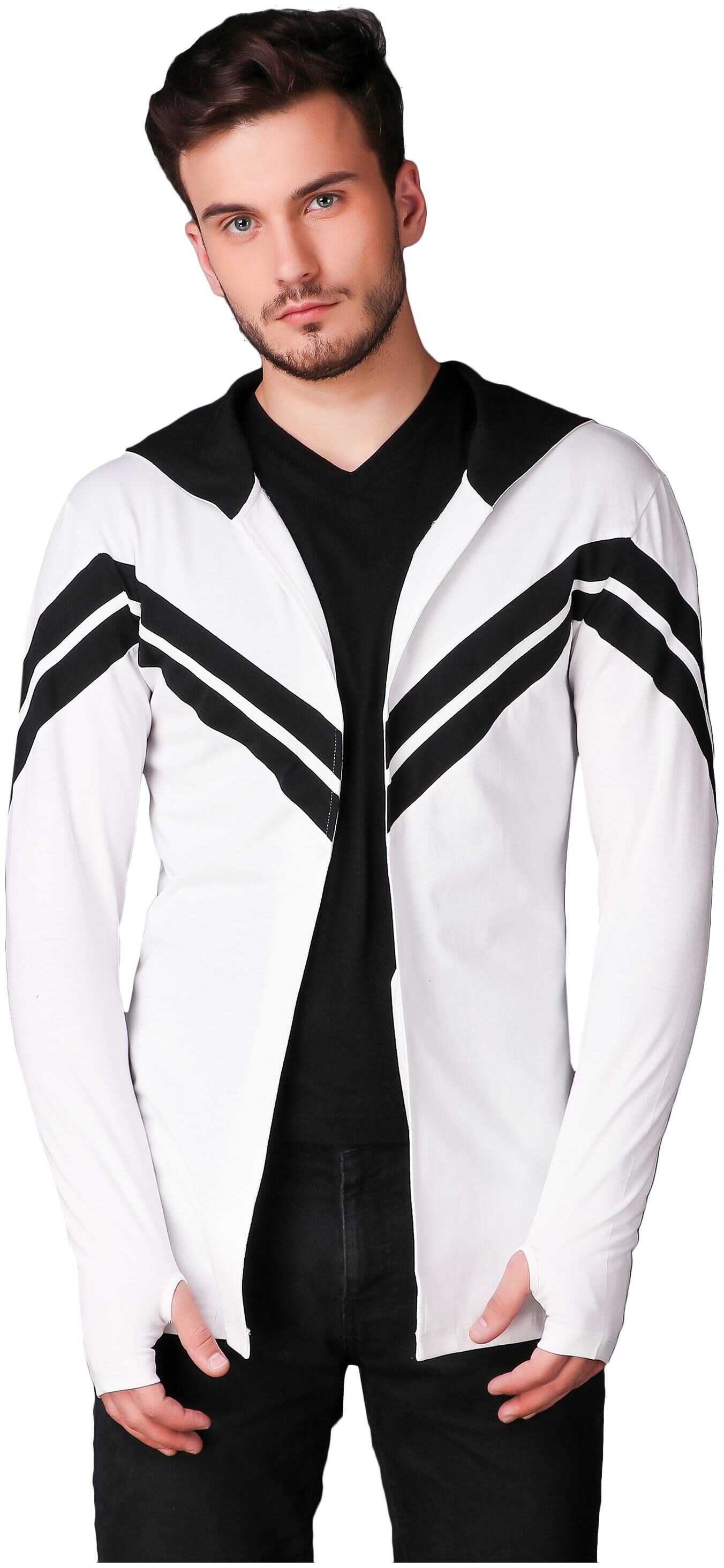 

Le Bourgeois Men White Hooded Hoodie
