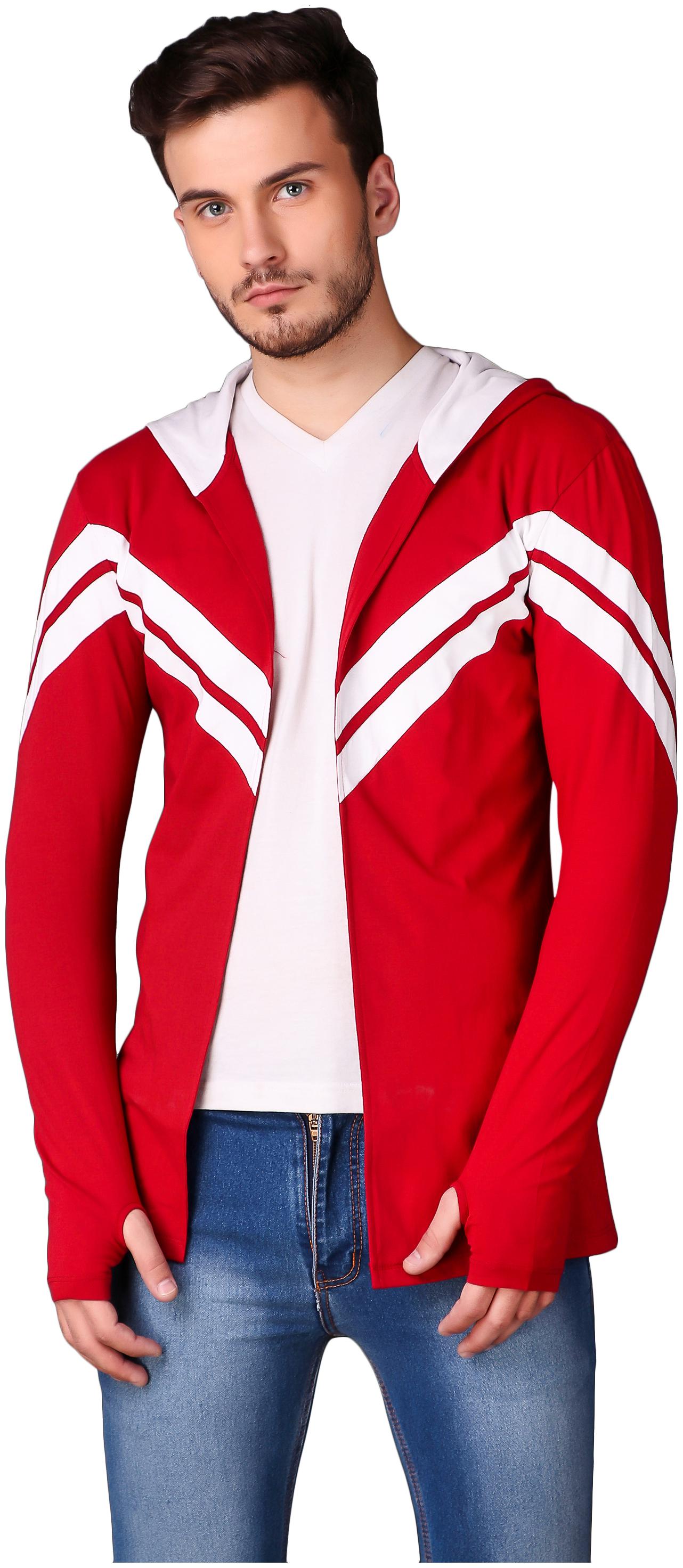 

Le Bourgeois Men Red Hooded Hoodie