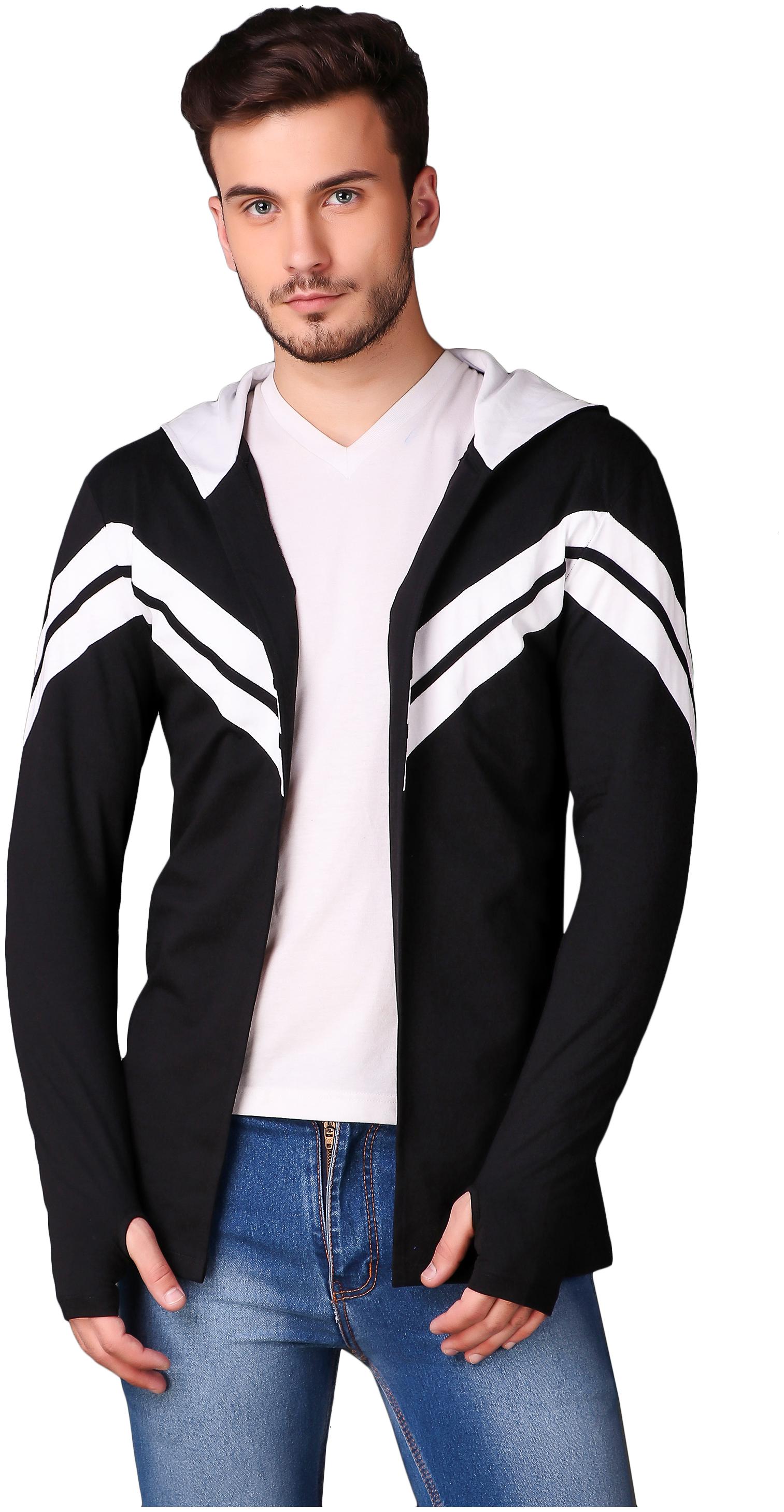 

Le Bourgeois Men Black Hooded Hoodie