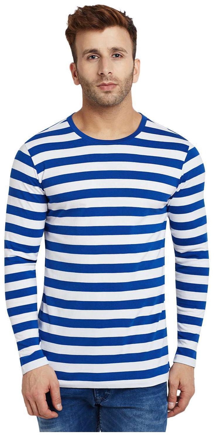

Le Bourgeois Men Blue Regular fit Cotton Round neck T-Shirt - Pack Of 1