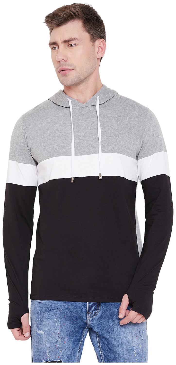 

Le Bourgeois Men Multi Hooded Hoodie