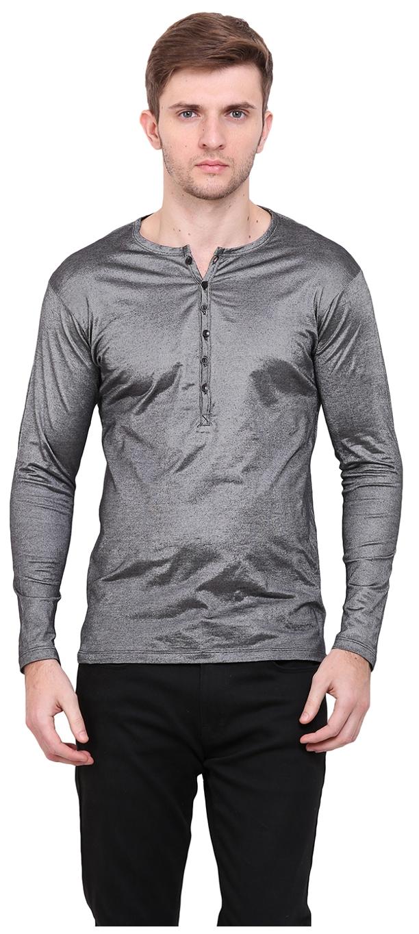 

Le Bourgeois Men Grey Regular fit Polyester Round neck T-Shirt - Pack Of 1
