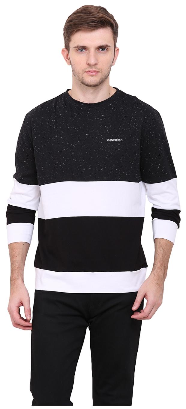 

Le Bourgeois Men Black Regular fit Cotton Round neck T-Shirt - Pack Of 1