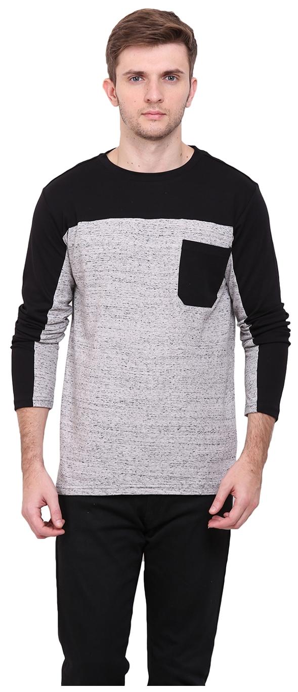 

Le Bourgeois Men Grey Regular fit Cotton Round neck T-Shirt - Pack Of 1