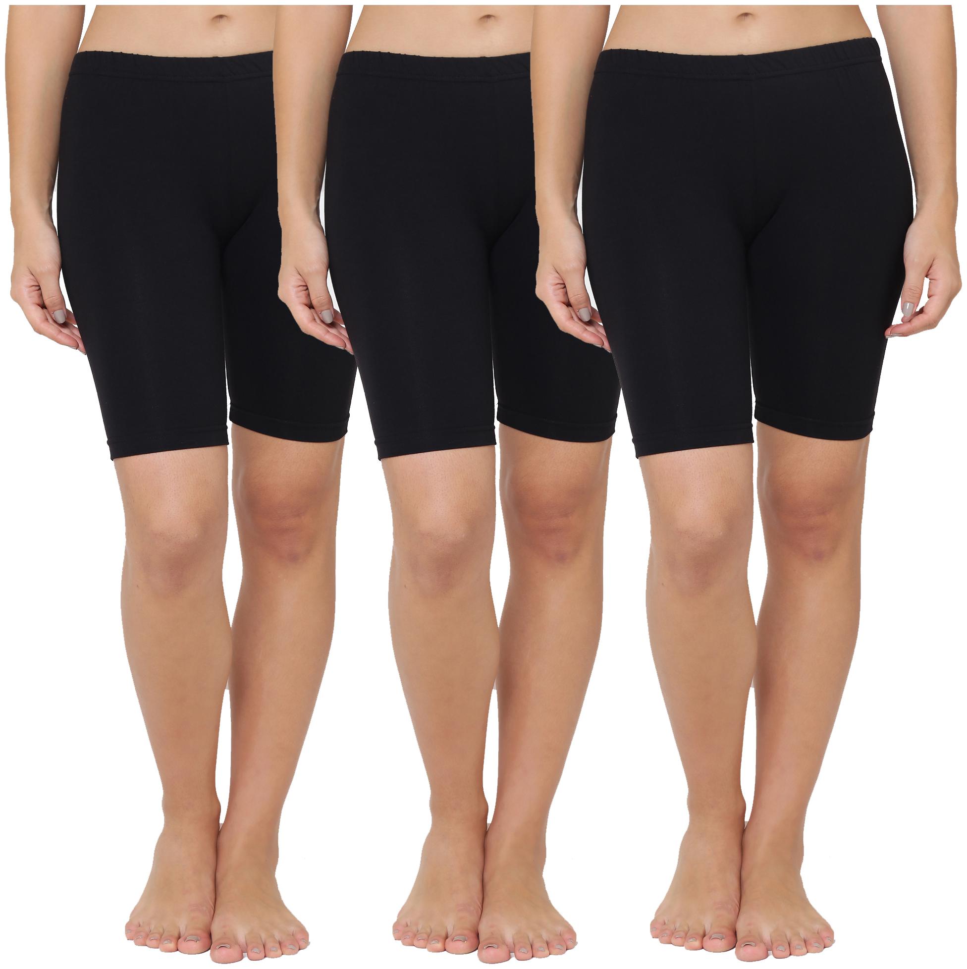 

Leading Lady Women Solid Regular shorts - Black
