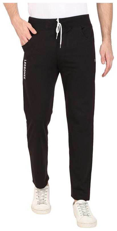 

LEE BONEE Men Black Solid Regular fit Track pants