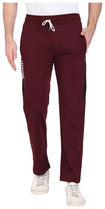 

LEE BONEE Men Maroon Solid Regular fit Track pants