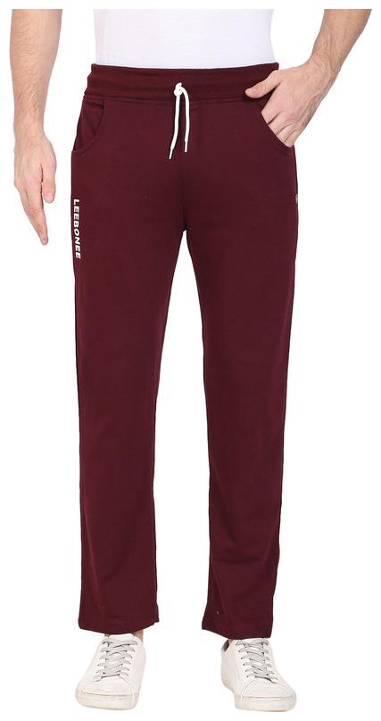 

LEE BONEE Men Maroon Solid Regular fit Track pants
