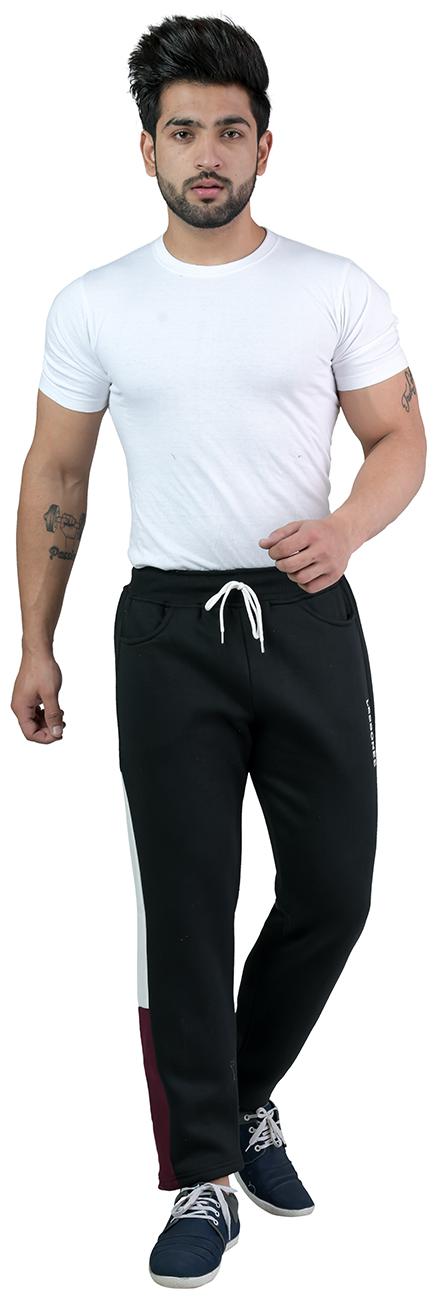 

LEE BONEE Men Black Solid Regular fit Track pants