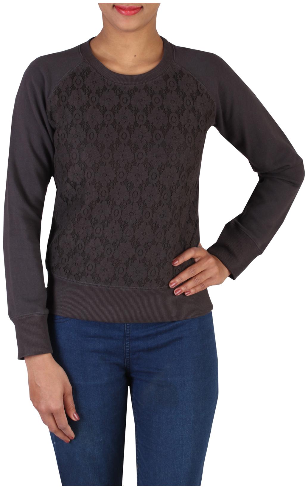 

LEE Brown Cotton Sweatshirt