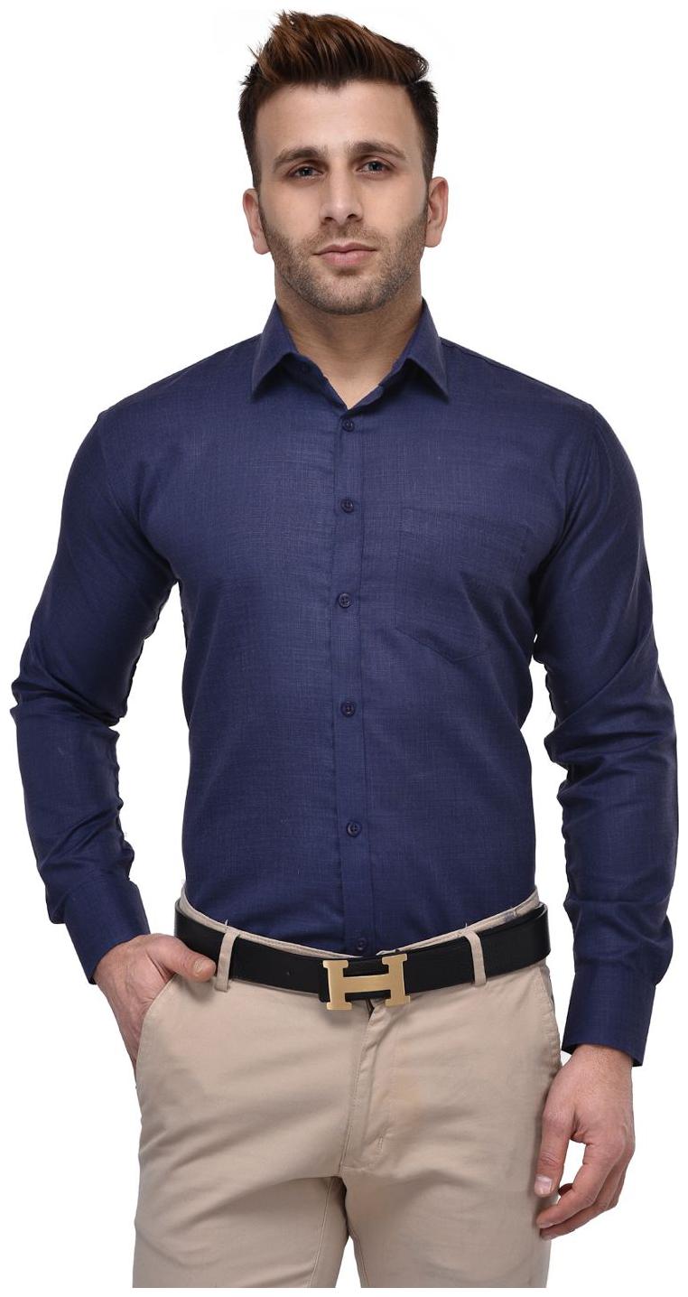 

Hangup Men Slim fit Formal Shirt - Blue