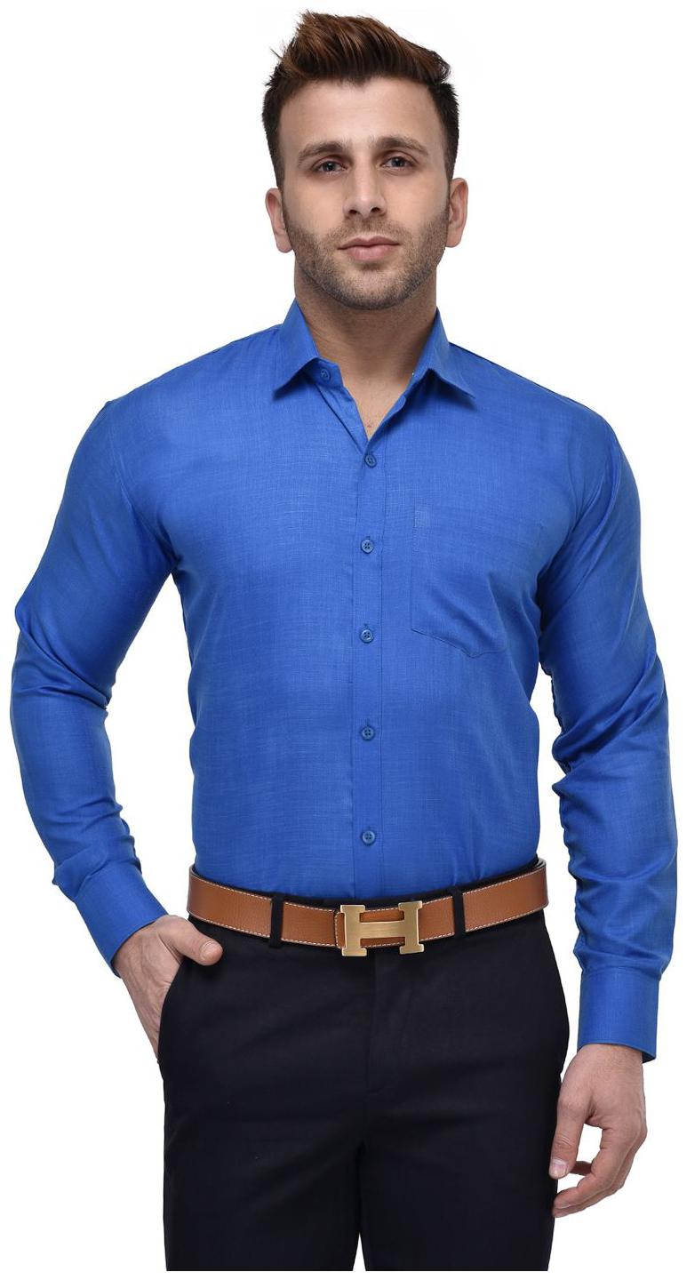 

Hangup Men Slim fit Formal Shirt - Blue
