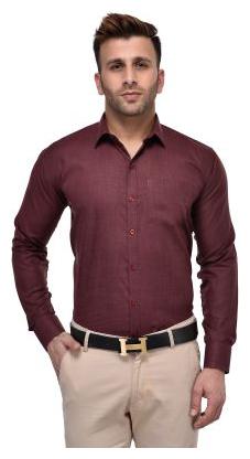 

Hangup Men Regular fit Formal Shirt - Maroon