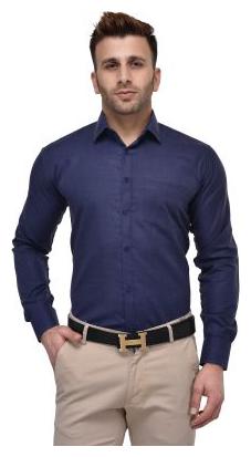 

Hangup Men Slim fit Formal Shirt - Blue