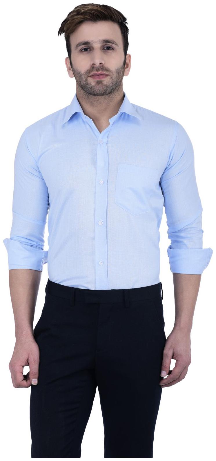 

Hangup Men Regular fit Formal Shirt - Blue
