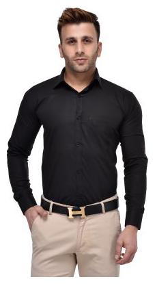 

Hangup Men Slim fit Formal Shirt - Black
