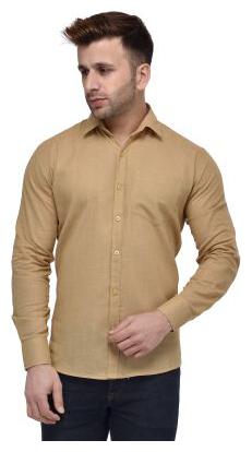

Hangup Men Brown Solid Regular Fit Casual Shirt