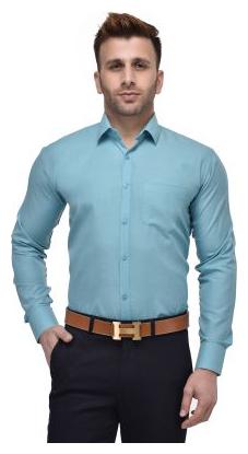

Hangup Men Regular fit Formal Shirt - Blue