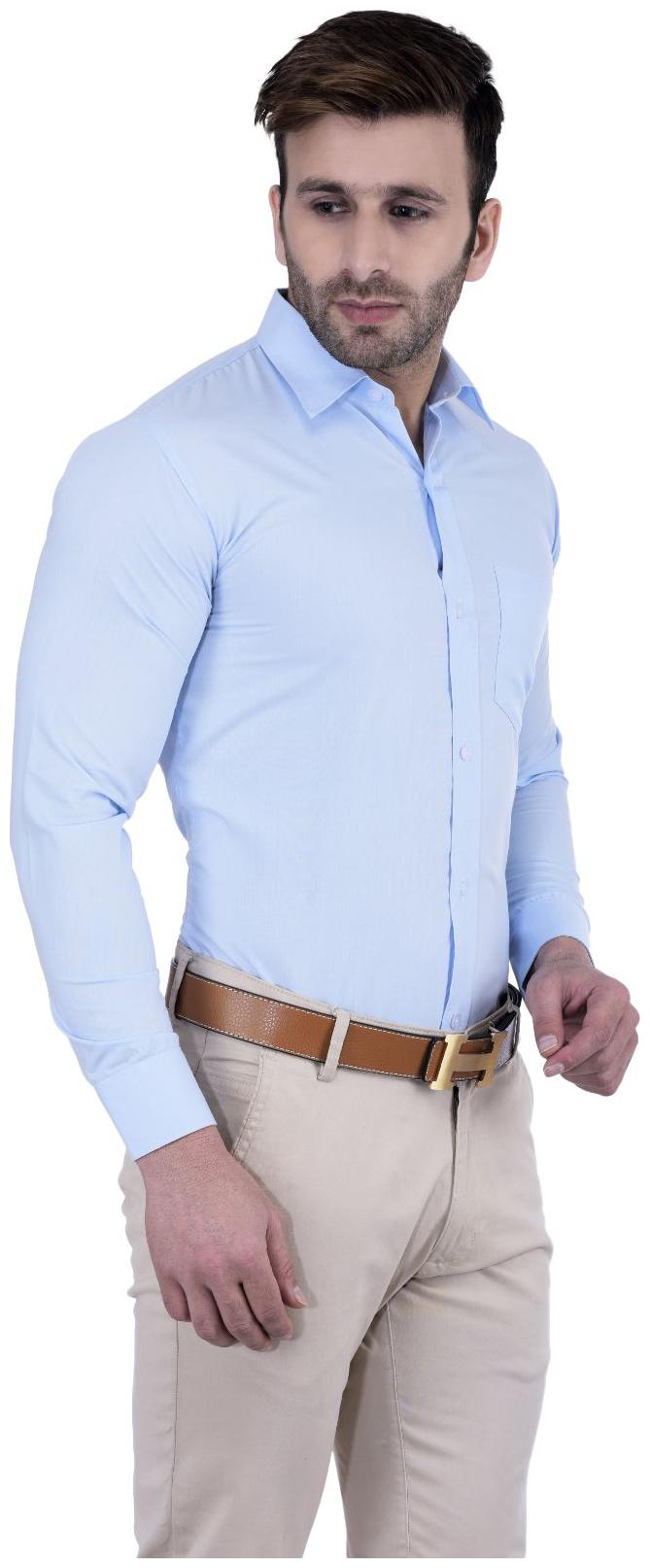 

Hangup Men Regular fit Formal Shirt - Blue