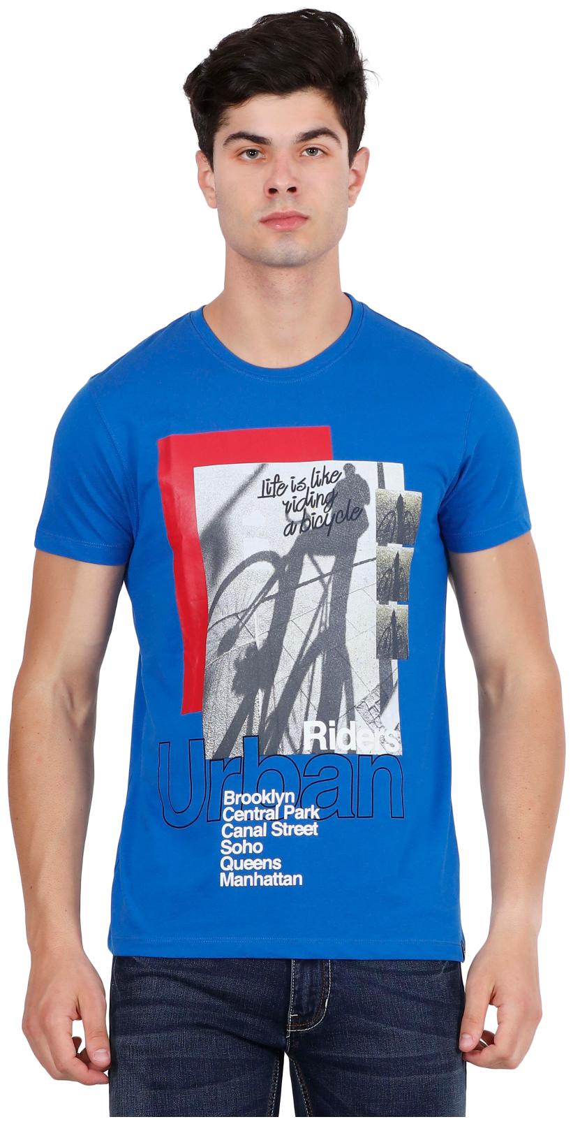 

Lee Men Blue Slim fit Cotton Round neck T-Shirt - Pack Of 1