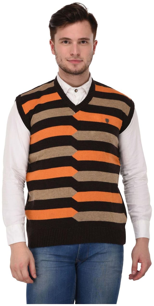 Leebonee Men's Blended Wool Sleeveless Sweater