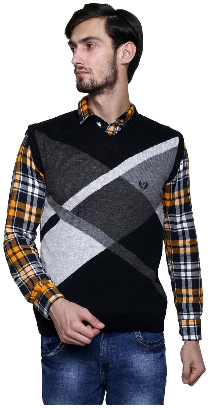 

Leebonee Men Grey High neck Pullover