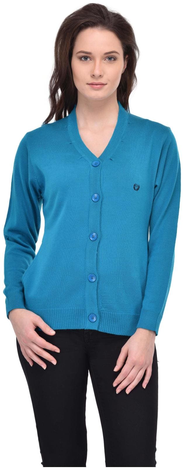 Leebonee Women Solid Sweater - Blue