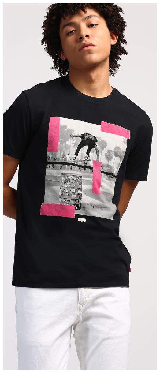 

Levi s Men Black Slim fit Cotton Round neck T-Shirt - Pack Of 1