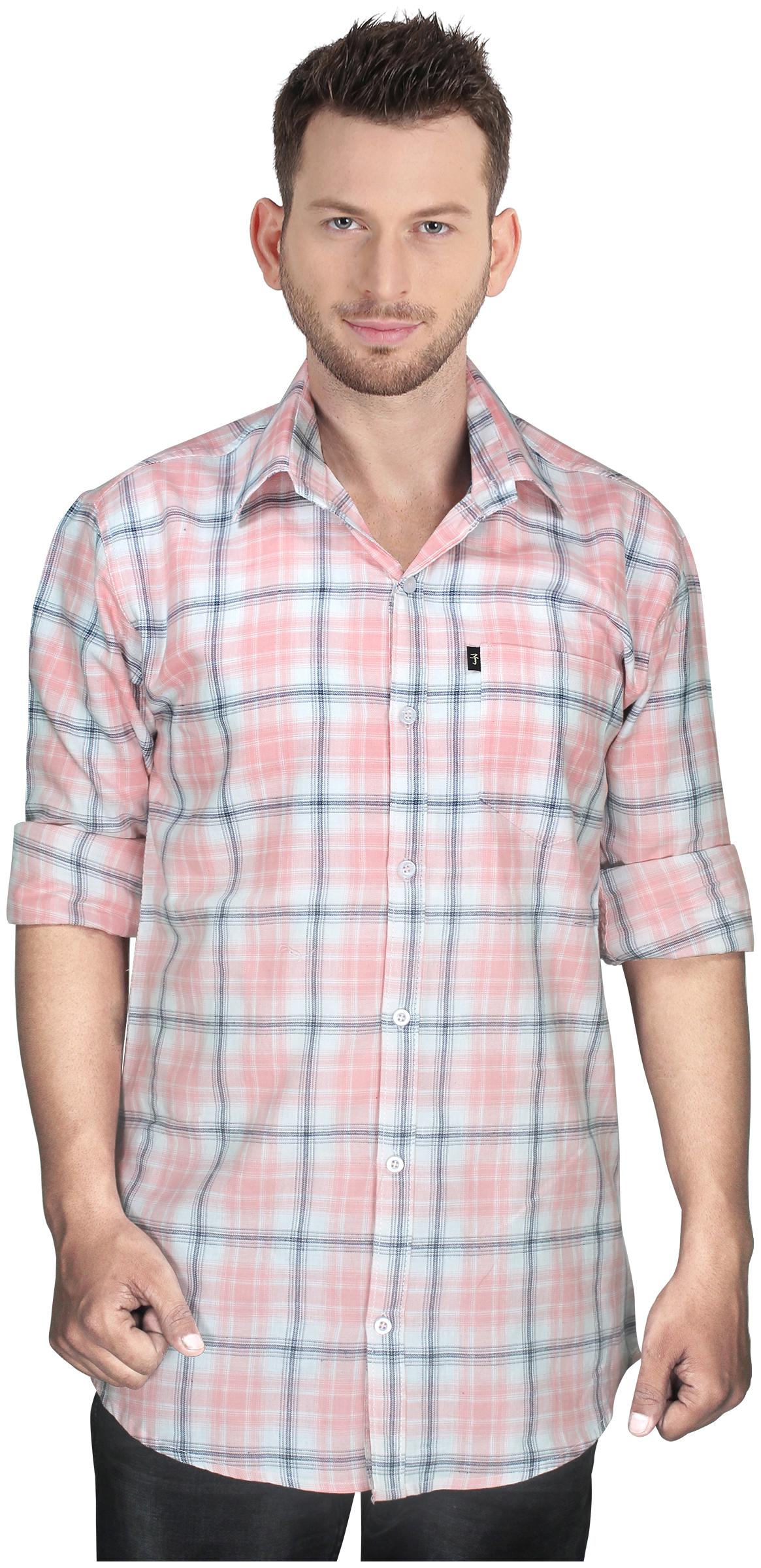 

LEVIZO Men Multi Checked Regular Fit Casual Shirt
