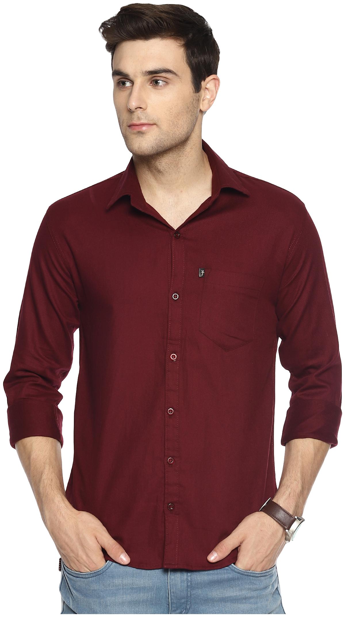 

LEVIZO Men Regular fit Formal Shirt - Red