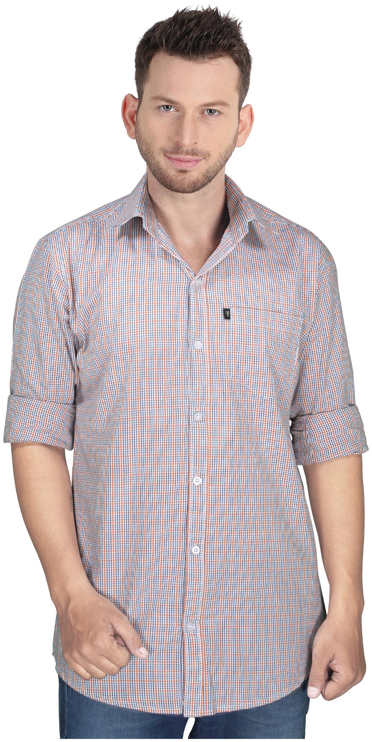

LEVIZO Men Multi Checked Regular Fit Casual Shirt