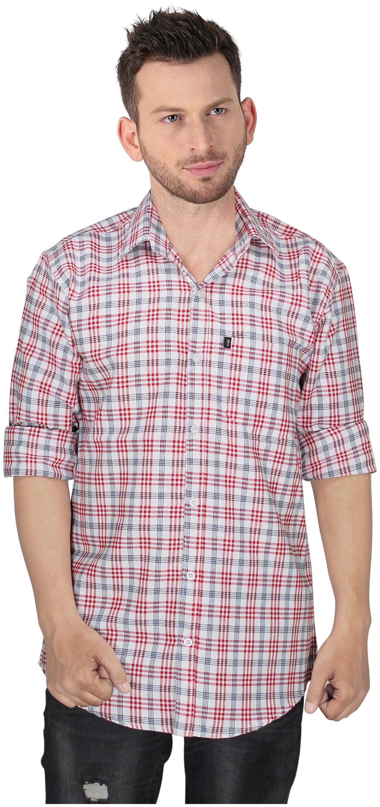 

LEVIZO Men Multi Checked Regular Fit Casual Shirt