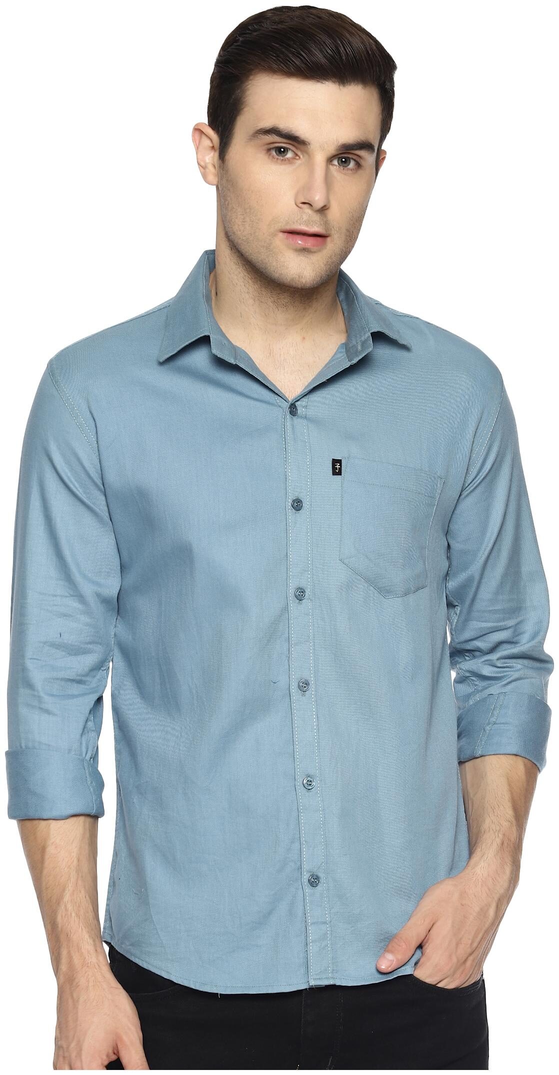 

LEVIZO Men Regular fit Formal Shirt - Blue