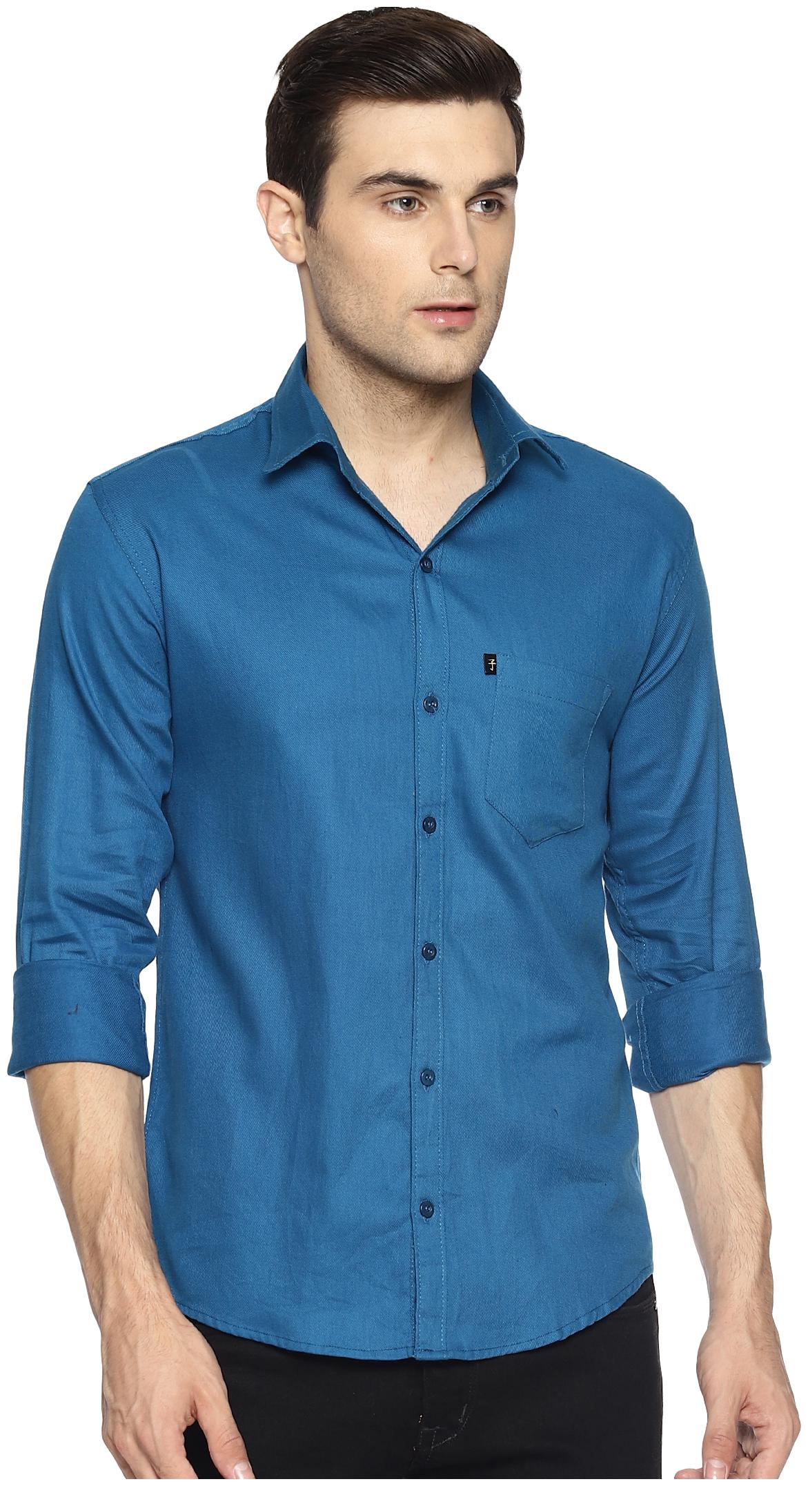 

LEVIZO Men Regular fit Formal Shirt - Blue