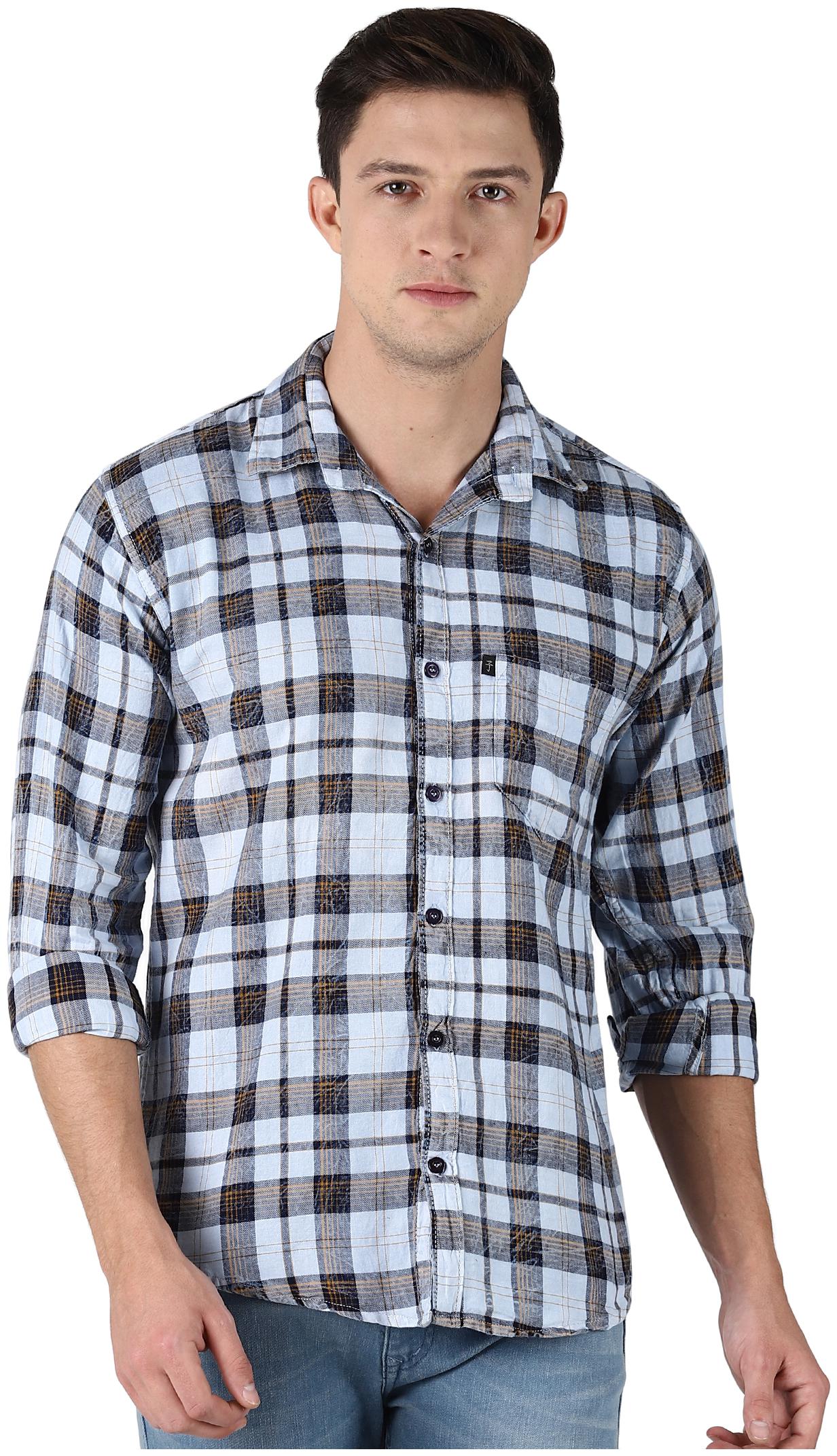 

LEVIZO Men Multi Checked Regular Fit Casual Shirt