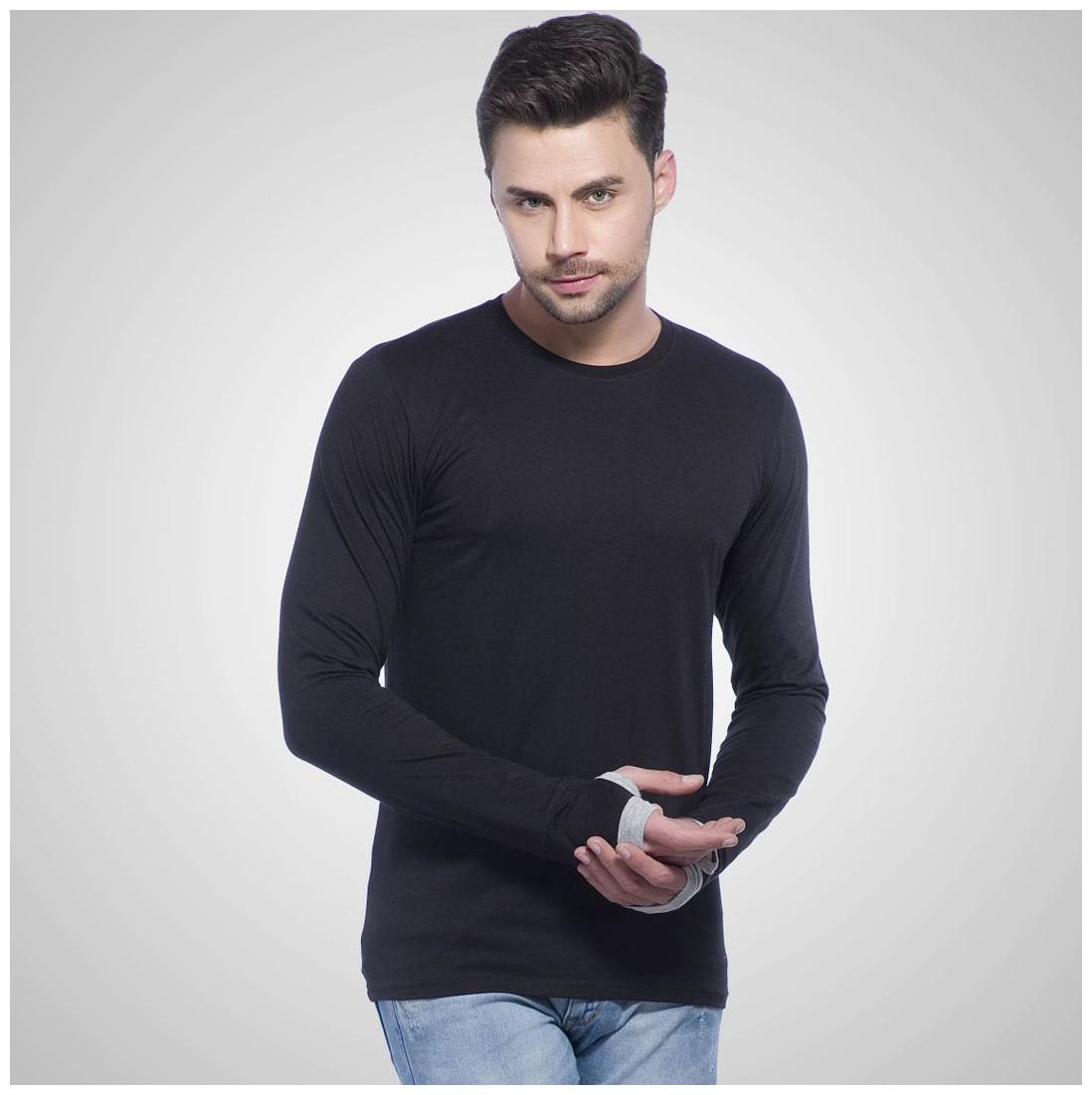 

LEWEL Men Blue Regular fit Cotton Round neck T-Shirt - Pack Of 1