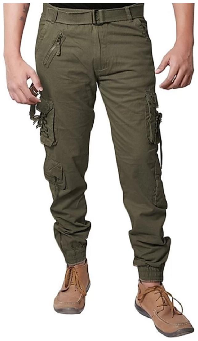 

LEZENDARY APPARELS Men Stylish and Trendy Dori Style Cargo - Green