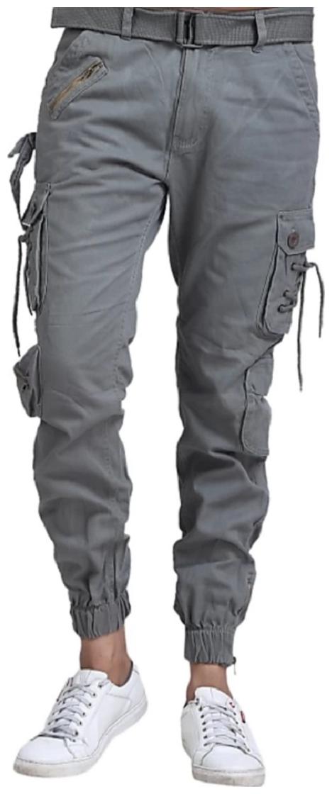 

LEZENDARY APPARELS Men Stylish and Trendy Dori Style Cargo - Dark Grey