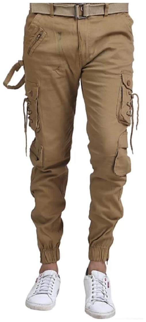 

LEZENDARY APPARELS Men Stylish and Trendy Dori Style Cargo - Gold