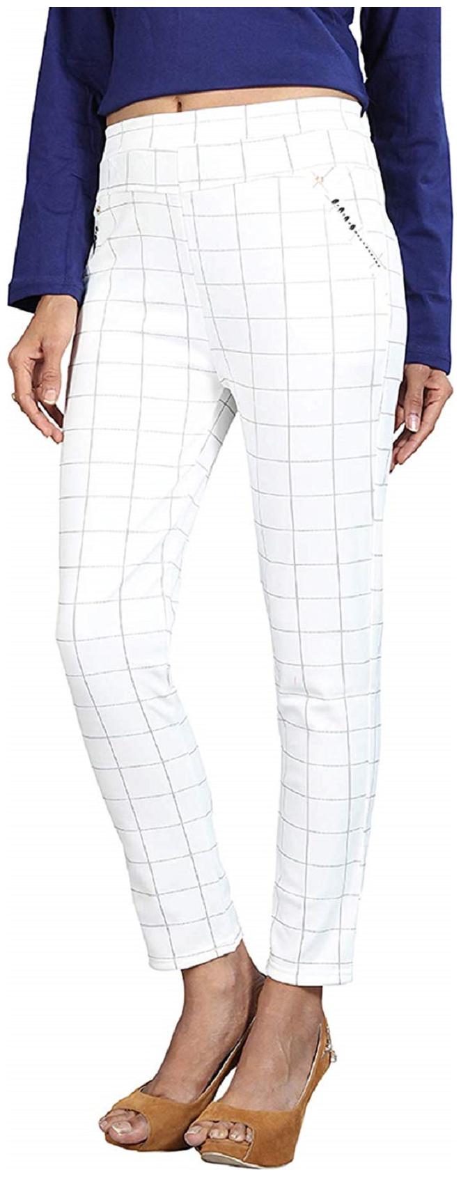 

LIAS Women White Relaxed fit Jegging