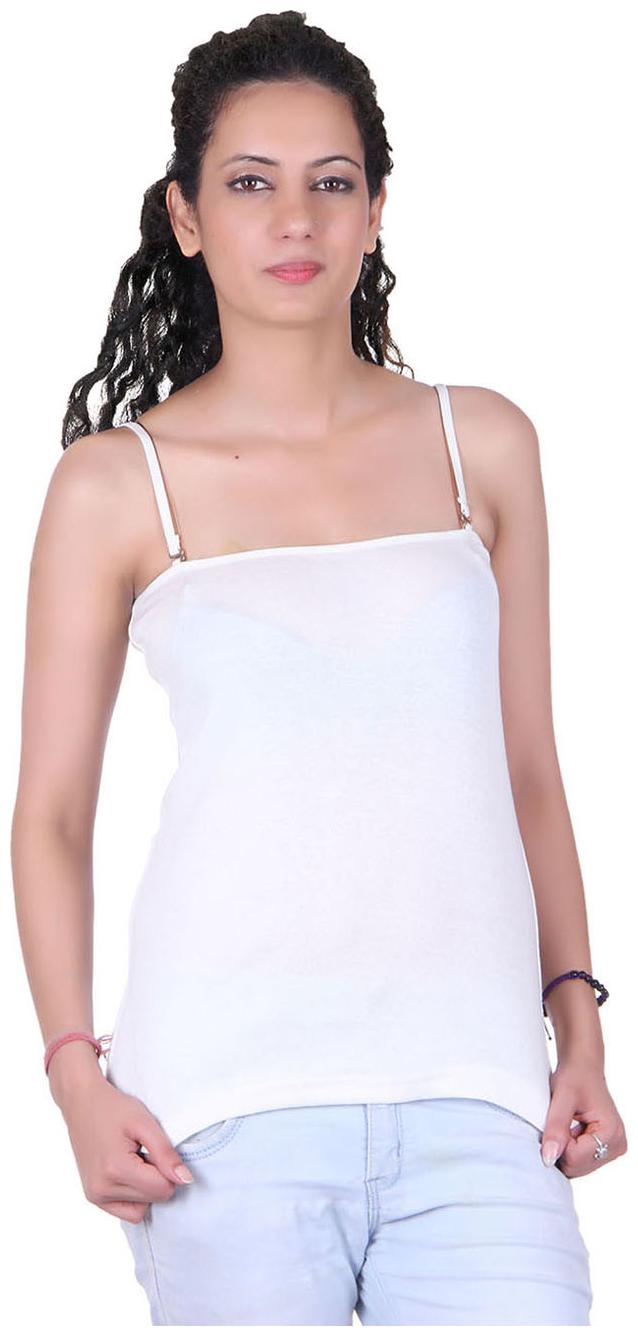 

LIENZ White Cotton Camisole Slip