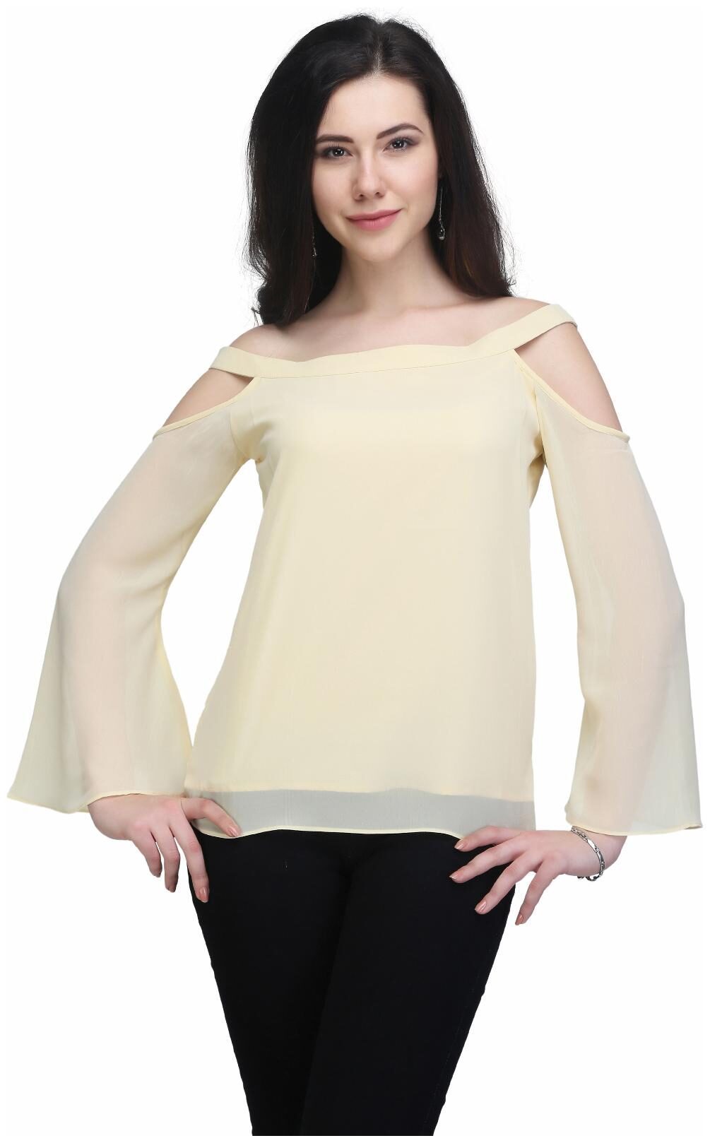 

Eavan Women Solid Regular top - Yellow