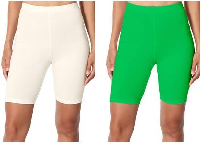 LILI Women Cotton Regular Shorts - Multi