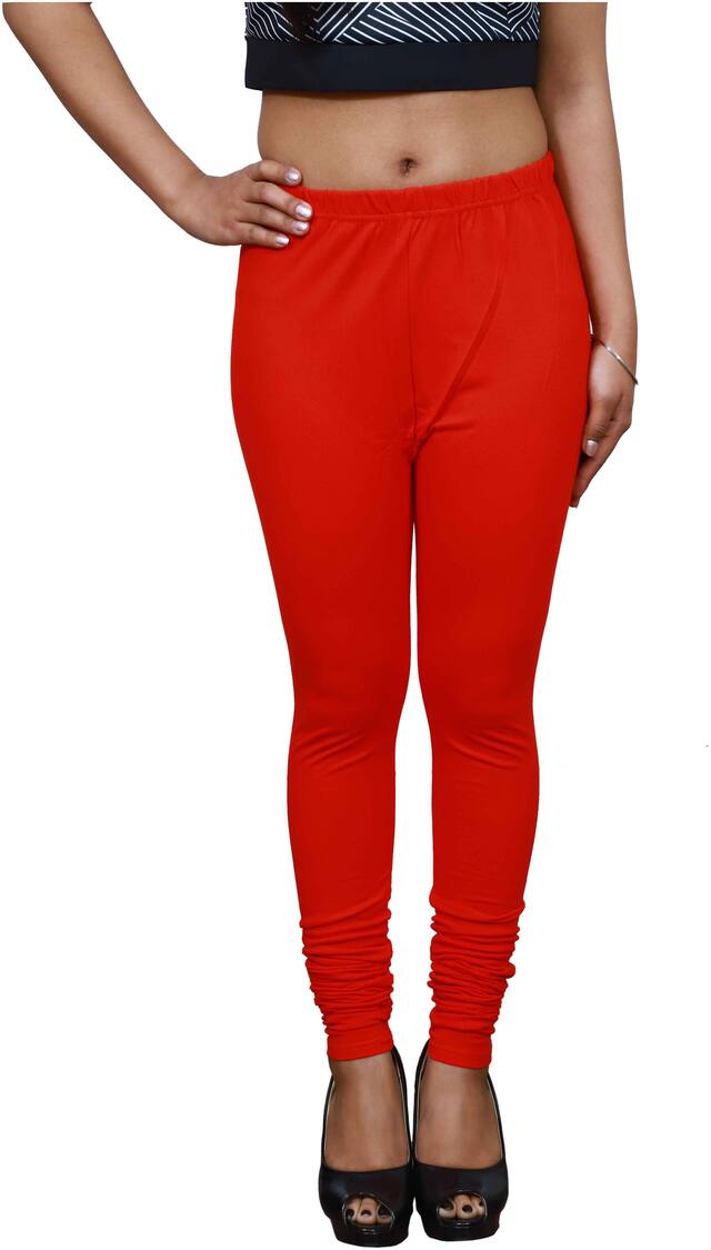 Lili Ultra Super Soft 220 GSM Stretch Bio Wash Churidar Leggings Regular Sizes 20 Plus Solid Colors