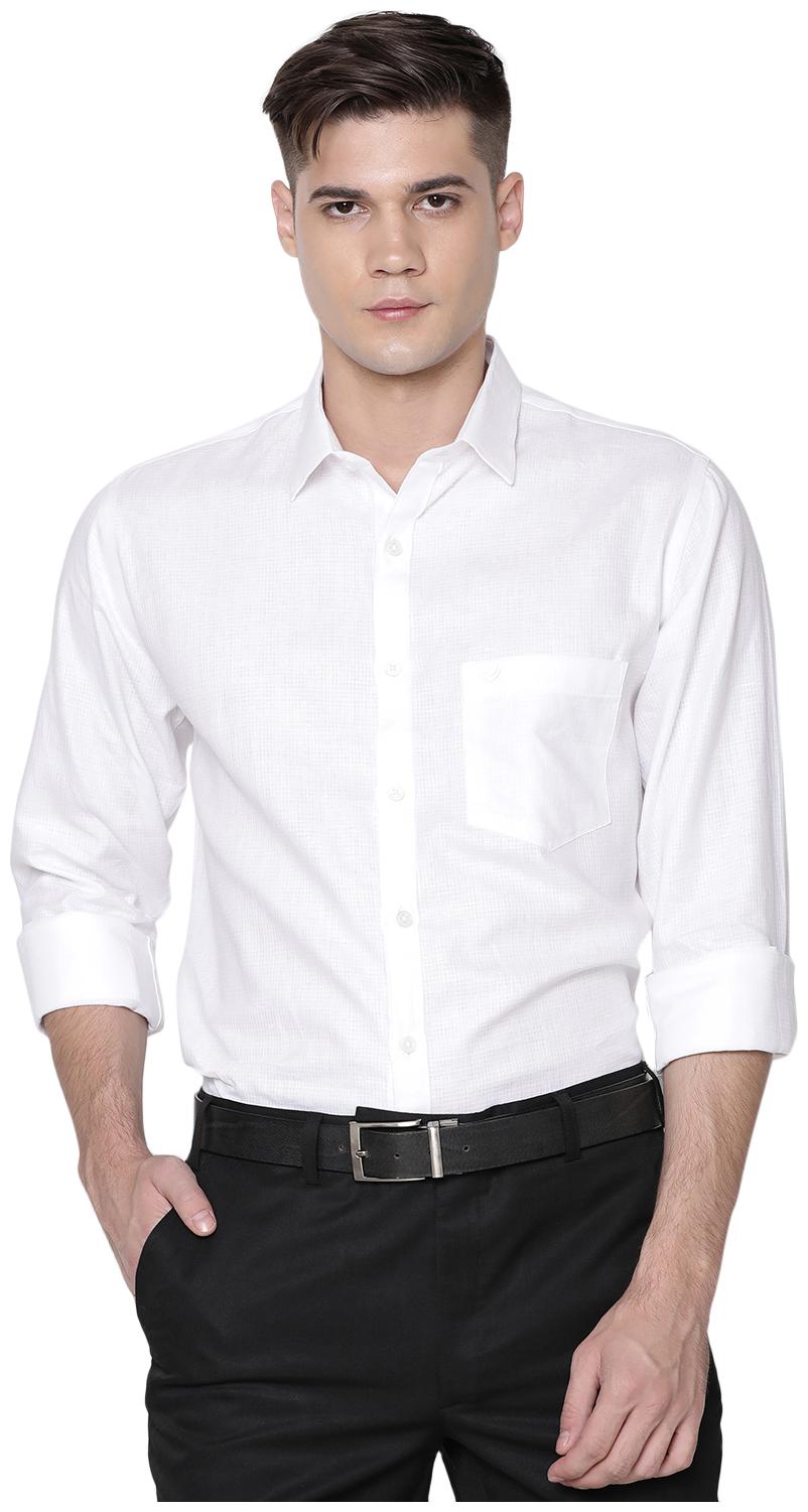 

Linen Club Men Regular fit Formal Shirt - White