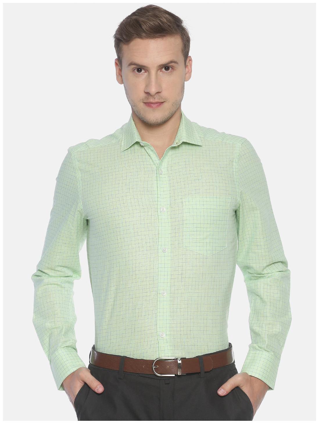 

Linen Club Men Regular fit Formal Shirt - Green