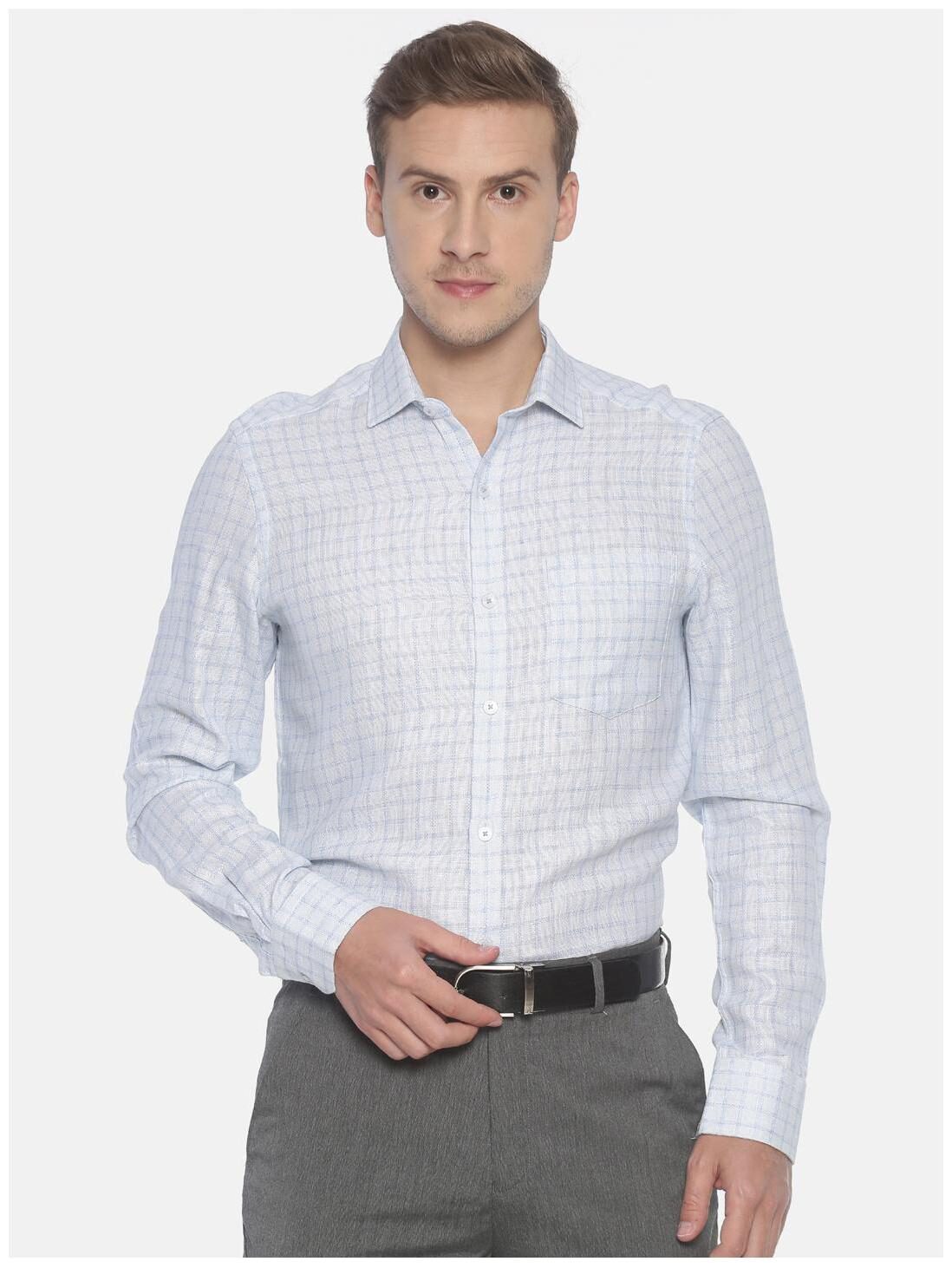 

Linen Club Men Regular fit Formal Shirt - White